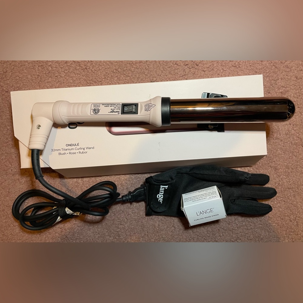 Lange Ondule Curling Wand - Black and Cream